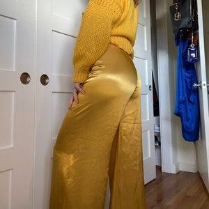 Vintage silk palazzo pants